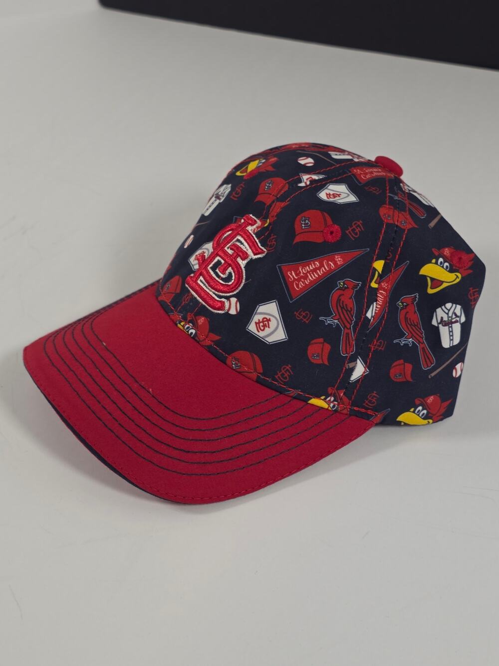 St Louis Cardinals 2023 Kids All Over Print Hat Emily Stahl Adjustable MLB